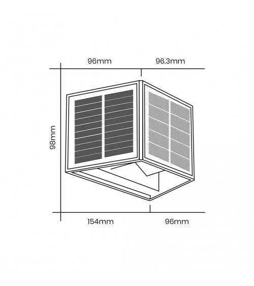 Kinkiet Solarny Wings 50lm 3000K