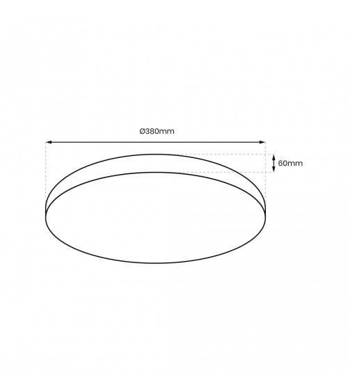 Plafon ALLISTER 36W LED + pilot