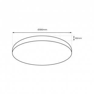 Plafon ALLISTER 36W LED + pilot