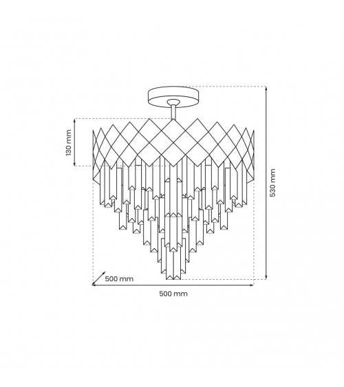 Lampa sufitowa CARISMA CHROME 9xE14