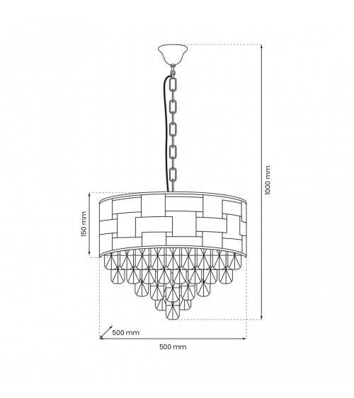 Żyrandol LUXURIA 9xE14