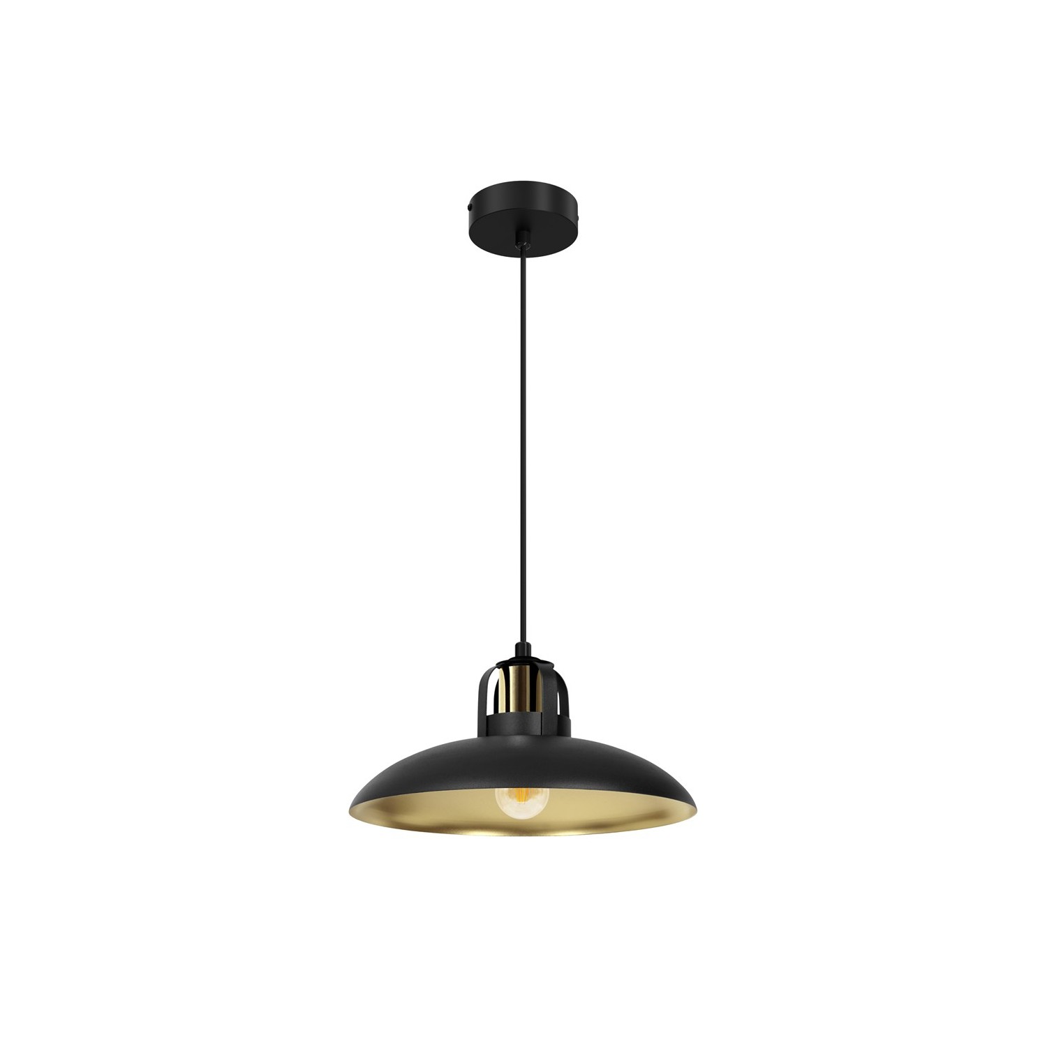 Lampa wisząca FELIX BLACK/GOLD 1xE27