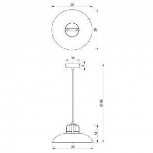 Lampa wisząca FELIX BLACK/GOLD 1xE27