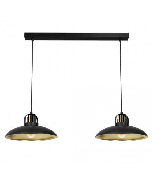 Lampa wisząca FELIX BLACK/GOLD 2xE27