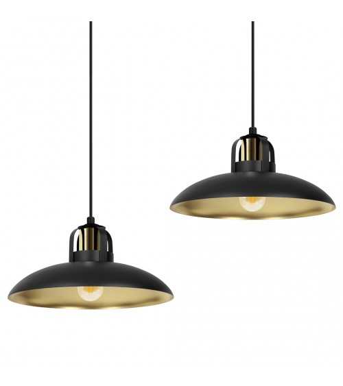 Lampa wisząca FELIX BLACK/GOLD 2xE27