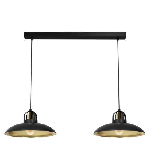 Lampa wisząca FELIX BLACK/GOLD 2xE27