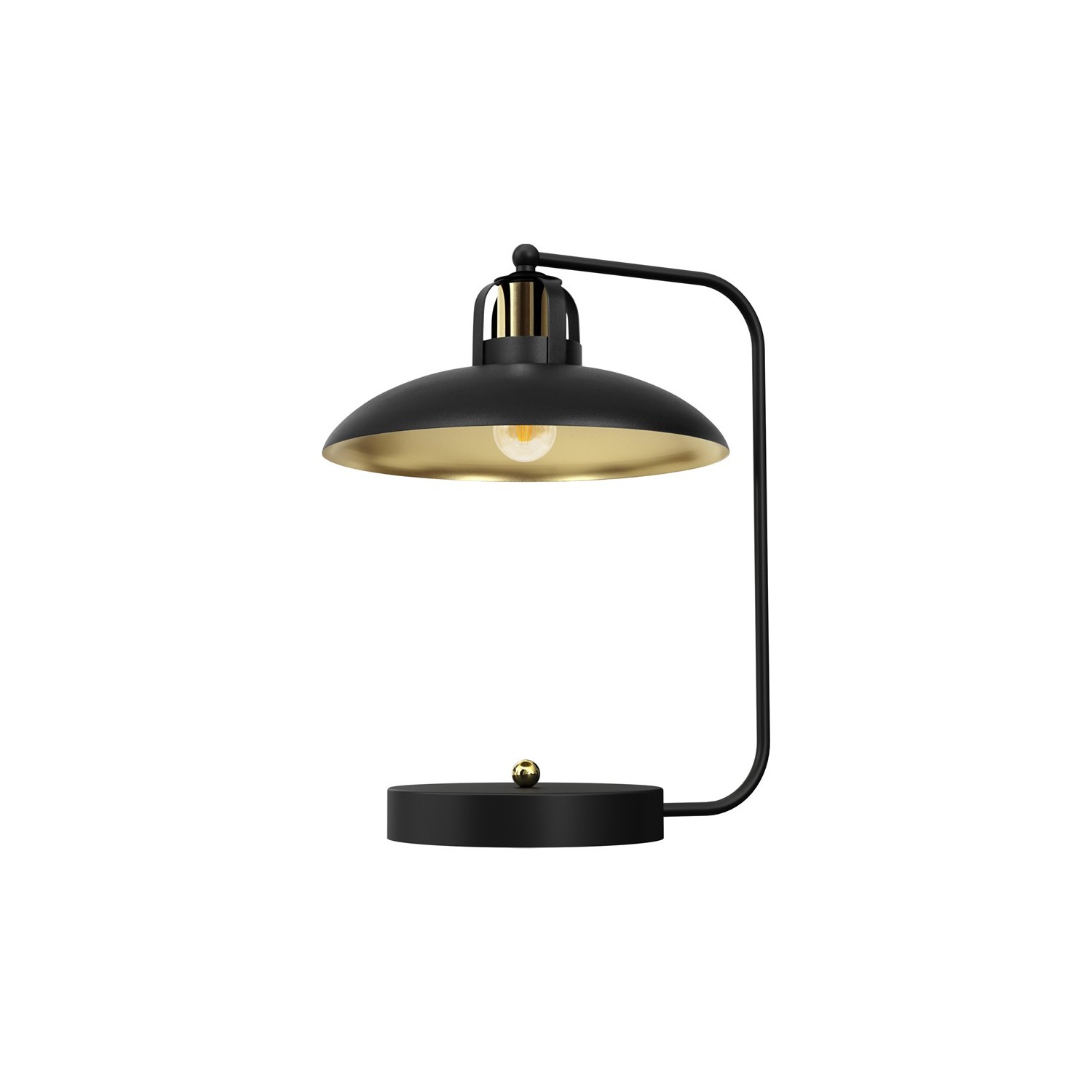 Lampka biurkowa FELIX BLACK/GOLD 1xE27