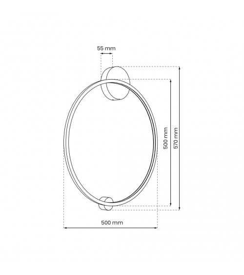 Lampa sufitowa Saturno Black 25W LED