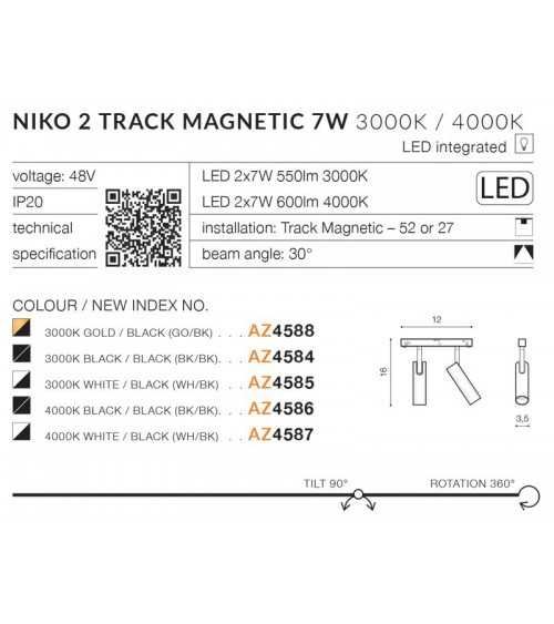 NIKO 2 TRACK MAGNETIC 2x7W