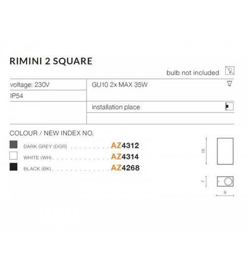 RIMINI 2 SQUARE IP54