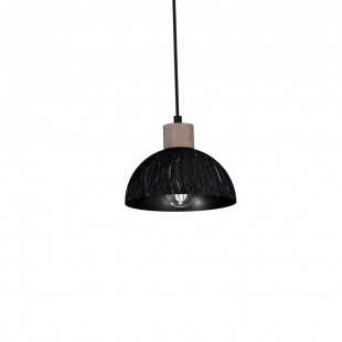 Lampa wisząca ERIK Black/Wood 3xE27