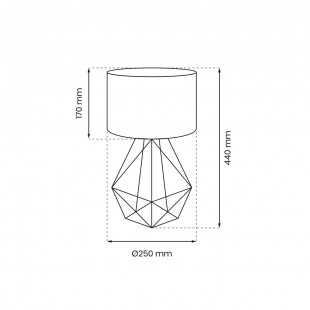 Lampka nocna BASKET WHITE 1xE27