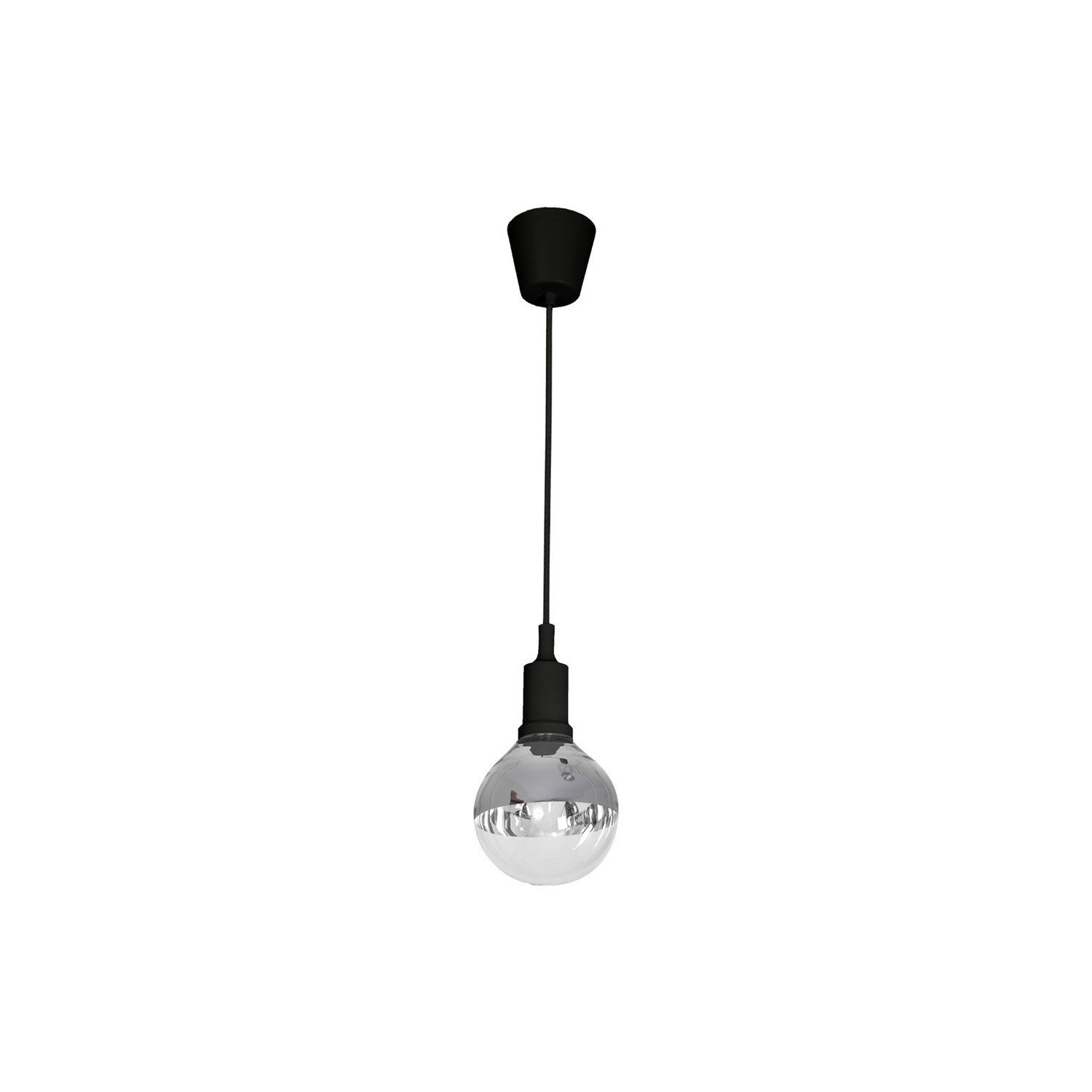 LAMPA WISZĄCA BUBBLE BLACK 5W E14 LED