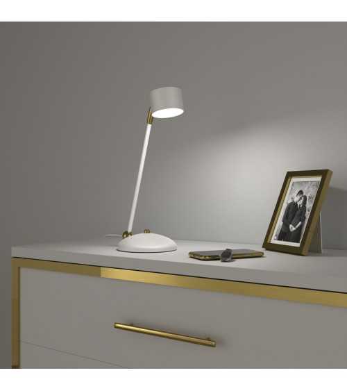 Lampka biurkowa ARENA WHITE/GOLD 1xGX53