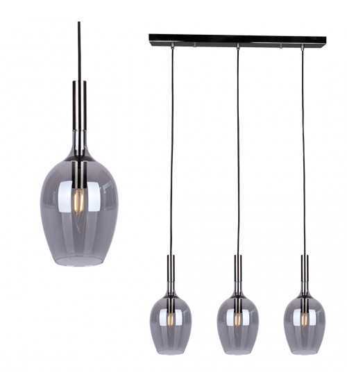 Lampa wisząca LUGANO SMOKED 3xE14