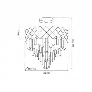 Lampa sufitowa CARISMA CHROME 9xE14