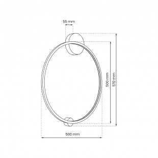 Lampa sufitowa Saturno Black 25W LED