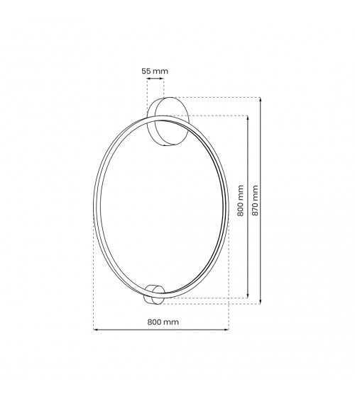 Lampa sufitowa Saturno Black 46W LED