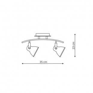 Bolzano 2 kinkiet nikiel LP-8067/2W