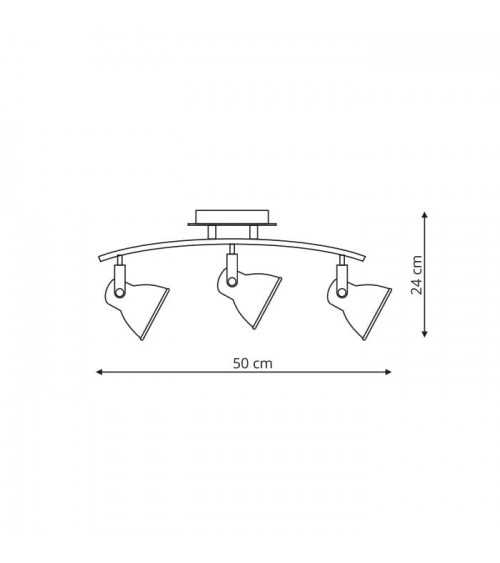 Bolzano 3 kinkiet nikiel LP-8067/3W