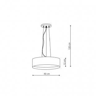 Hudson lampa wisząca biała LP-043/1P WH