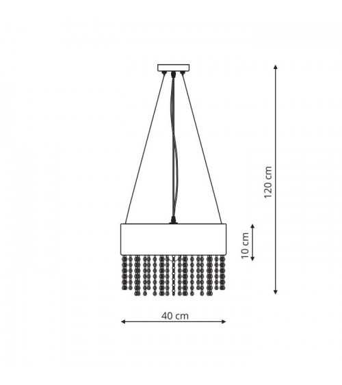 Madryt lampa wisząca biała LP-81458/1P WH