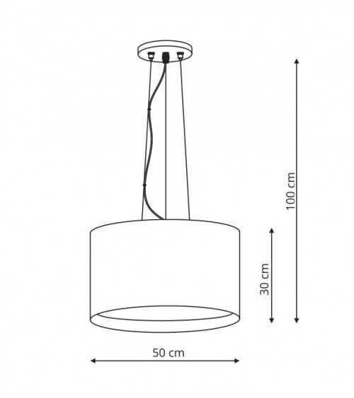 Milk lampa wisząca biała LP-021/4P WH