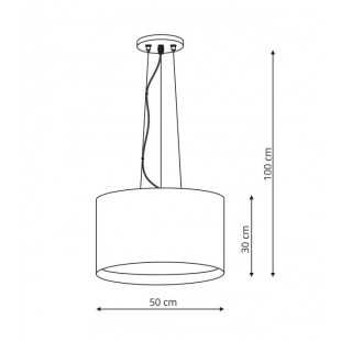 Milk lampa wisząca biała LP-021/4P WH