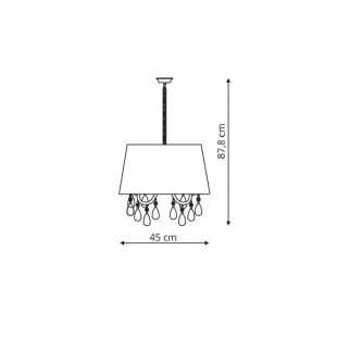 Mona 5 lampa wisząca czarna LP-5005/5P