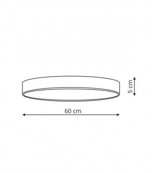 Rapido plafon duży biały 3000K LP-433/1C 3L WH