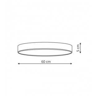 Rapido plafon duży biały 3000K LP-433/1C 3L WH