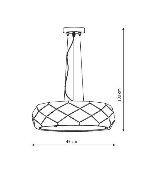 Reus lampa wisząca biała LP-8069/1P WH