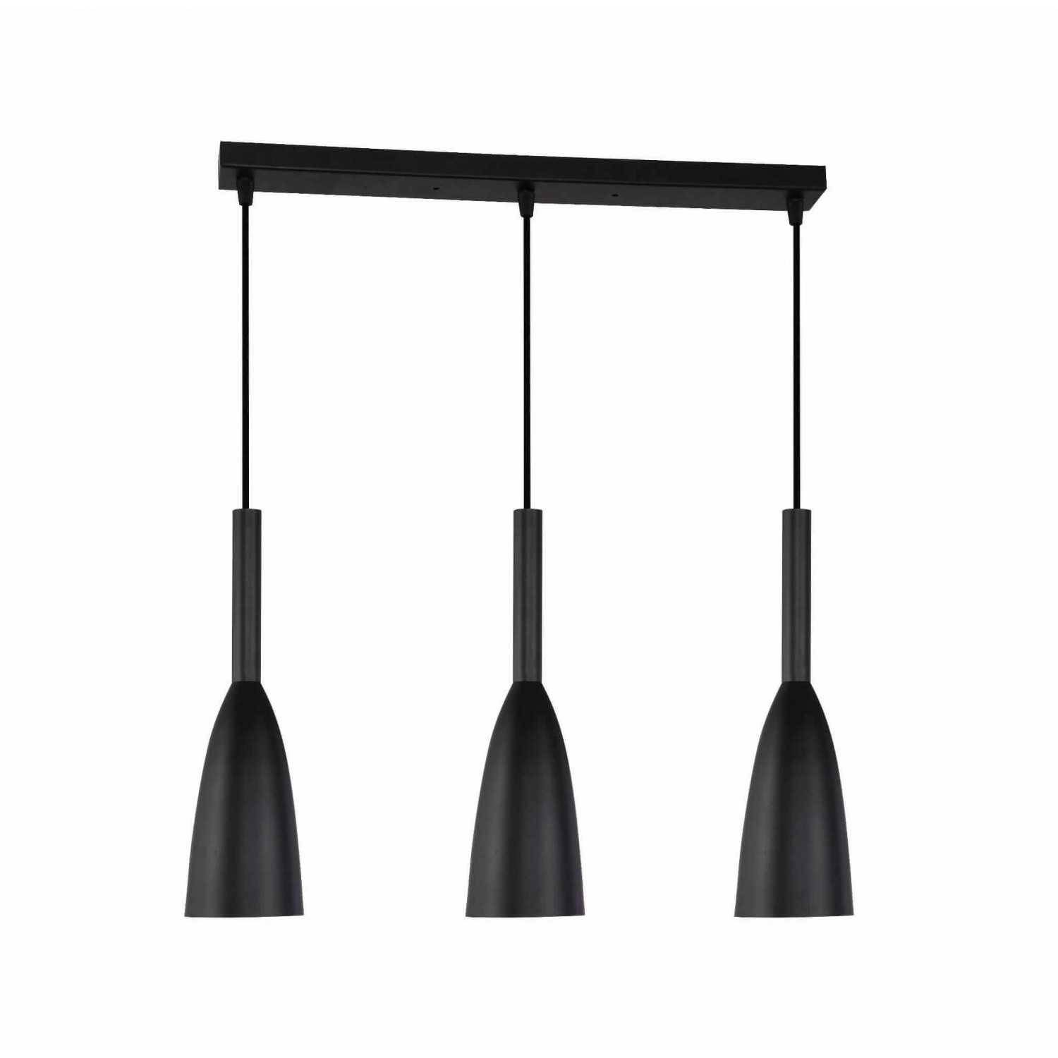 Solin 3 lampa wiszaca linia czarna LP-181/3L BK