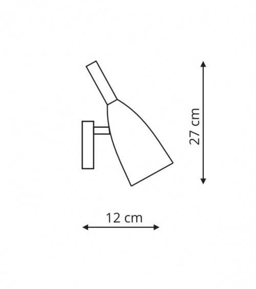 Solin kinkiet biały LP-181/1W WH