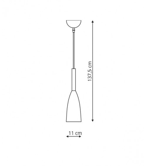 Solin lampa wisząca biała LP-181/1P WH