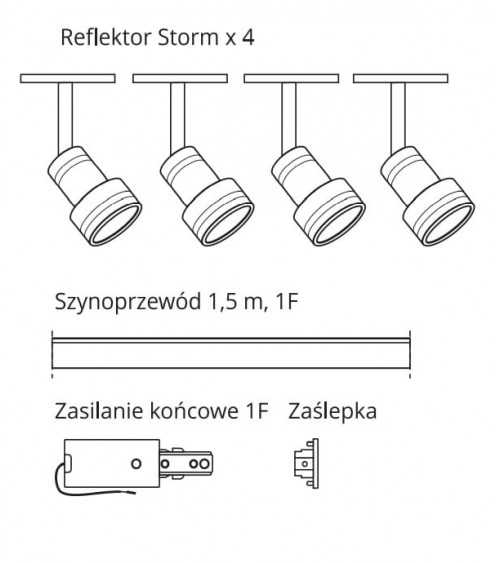 Storm SET biały LP-733 SET WH