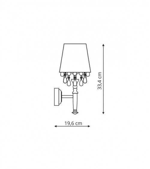 Vigo kinkiet biały LP-0412/1W WH