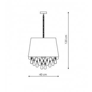 VIGO lampa wisząca biała LP-0412/1P WH