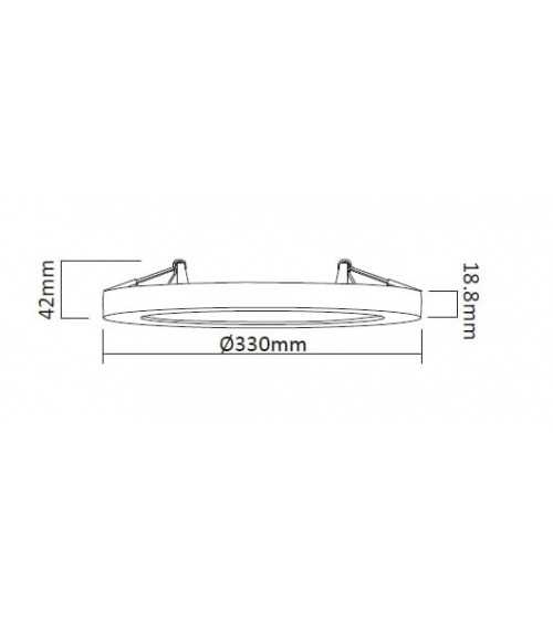 York plafon 2 w 1 3000K biały LP-330/1C 3WH