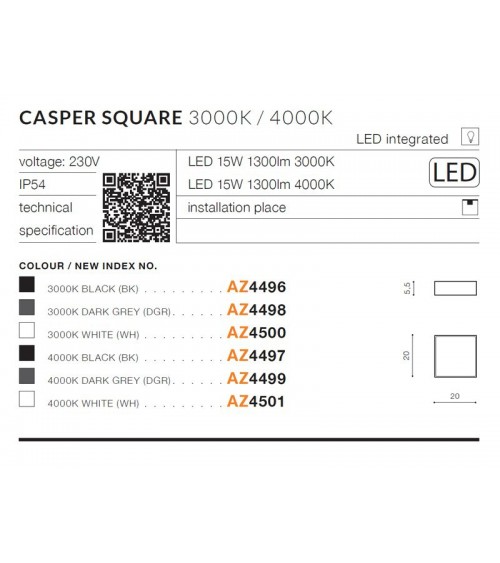 CASPER SQUARE IP54