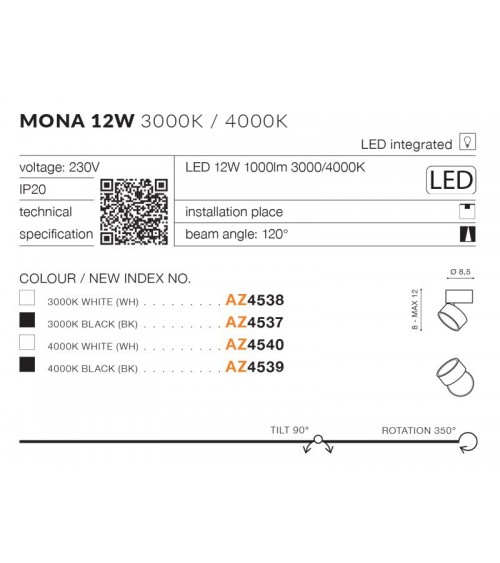 MONA 12W