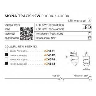 MONA TRACK 3LINE 12W