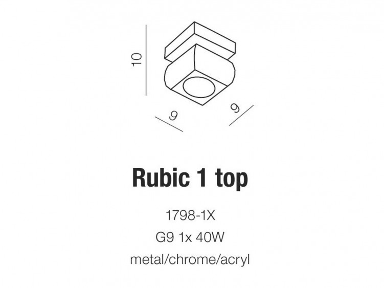 Rubic 1 lampa sufitowa AZzardo