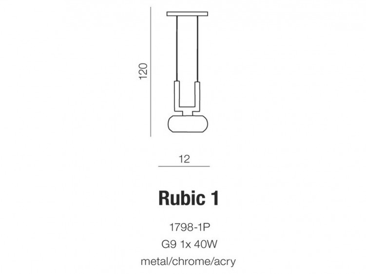 Rubic 1 lampa wisząca AZzardo