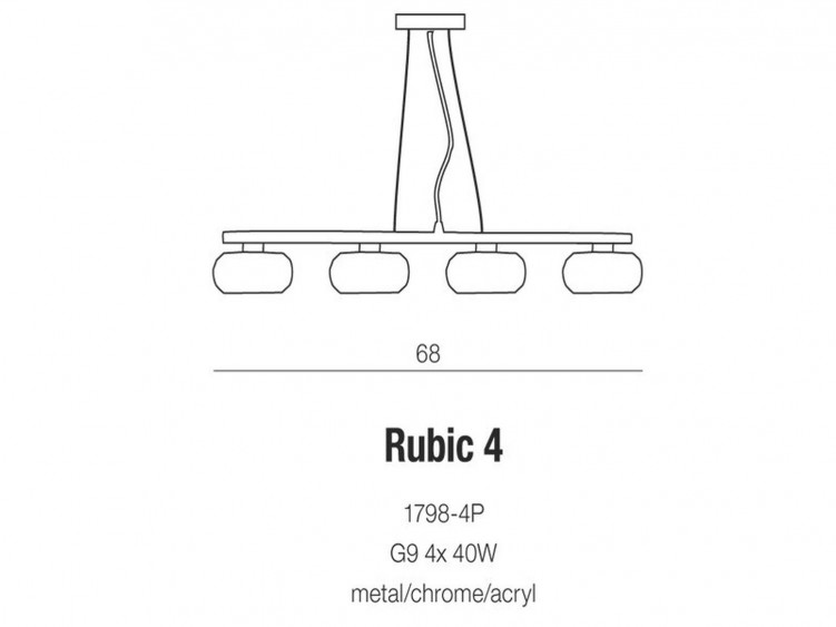 Rubic 4 lampa wisząca AZzardo