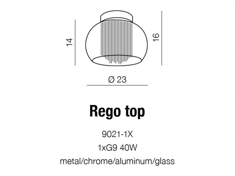 Rego 23 TOP lampa sufitowa AZzardo