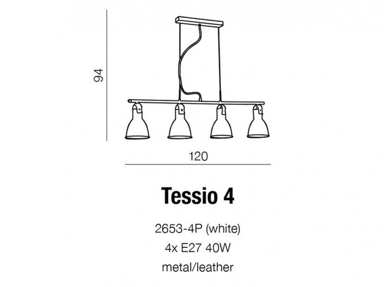 Tessio 4 lampa wisząca AZzardo