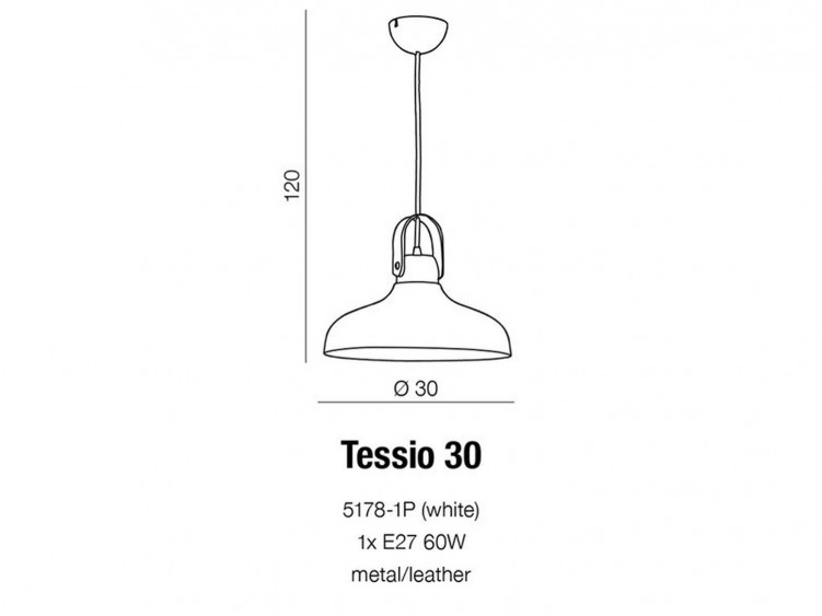 Tessio 30 lampa wisząca AZzardo