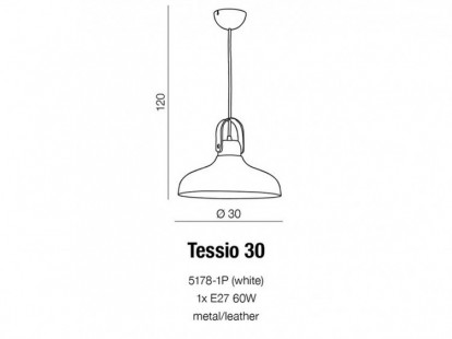 Tessio 30 lampa wisząca AZzardo