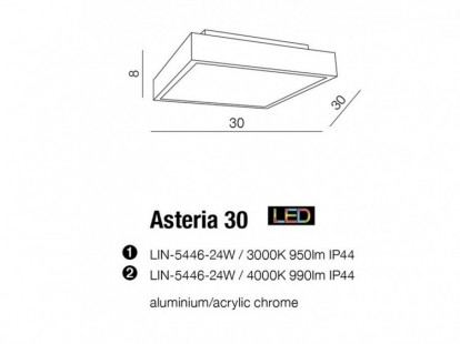 Asteria 30 lampa sufitowa 3000k AZzardo